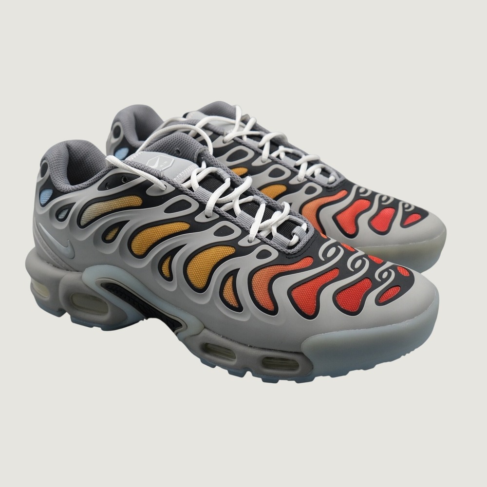 Nike Air Max Plus Drift Mens Grey Sunset Orange FD4290-002 Size 9.5 Sneaker